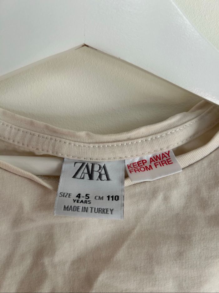 Tee shirt manches longues avec tulle et paillettes - 4/5 ans - Zara - photo numéro 4