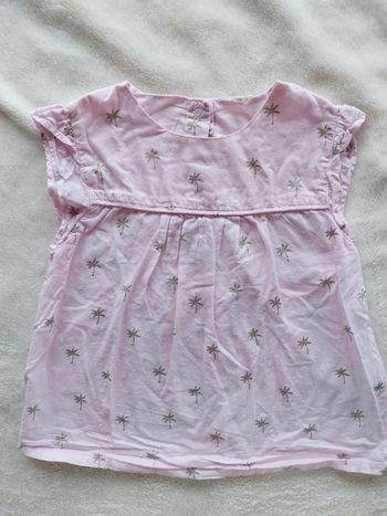 Robe rose pâle 2 ans