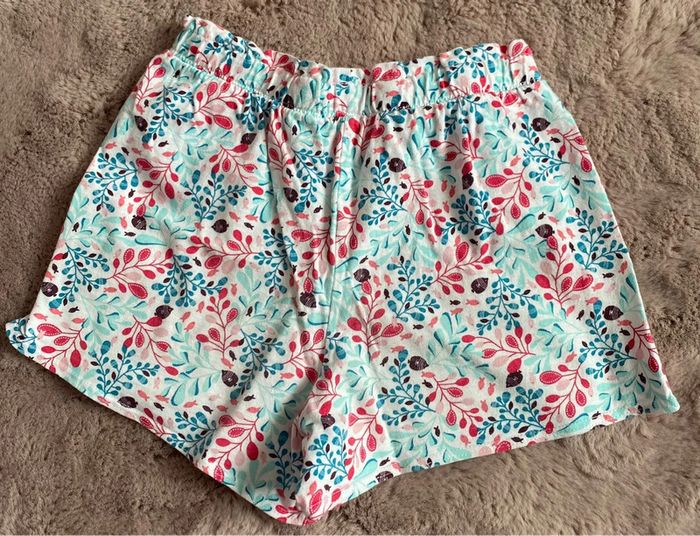 Short fille blanc et bleu - photo numéro 3