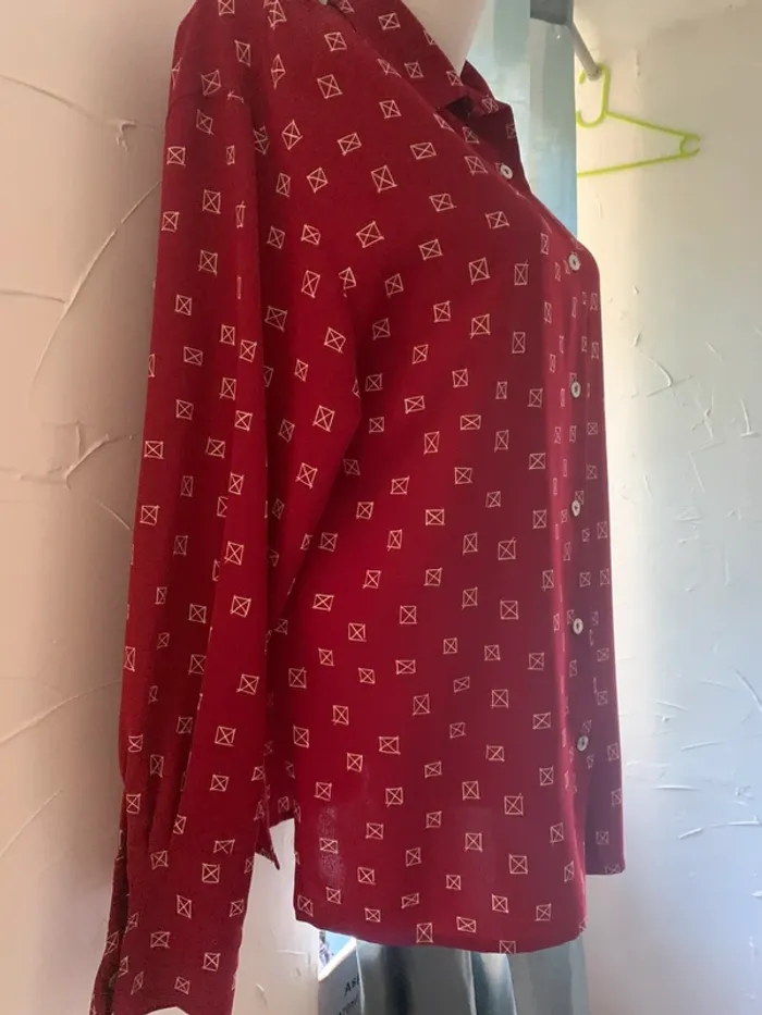 Chemise à motif Rodier taille 46 manches Longues - photo numéro 5