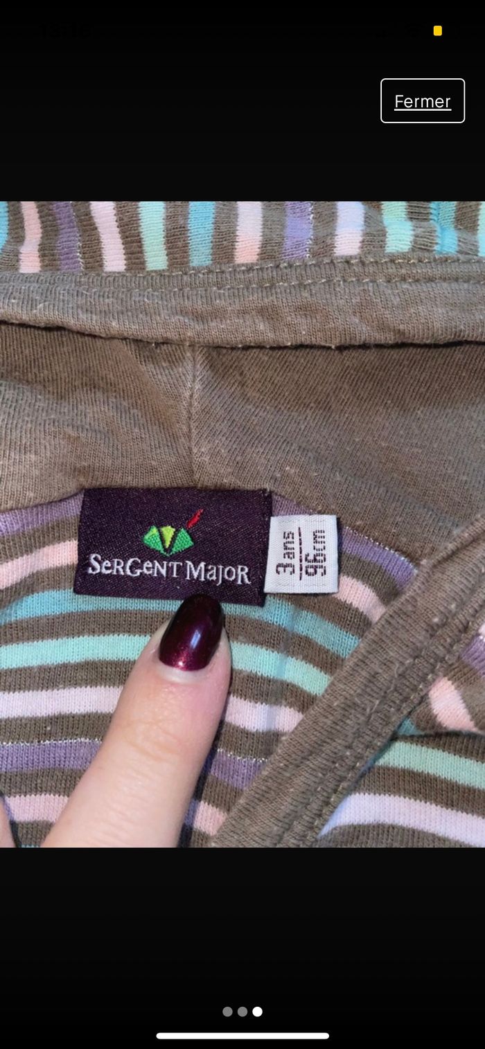 Robe Sergent-major 3 ans - photo numéro 3