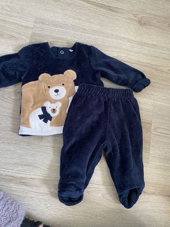 Pyjamas velours deux pièces