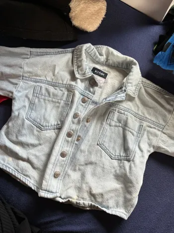 Veste en jeans petite fille
