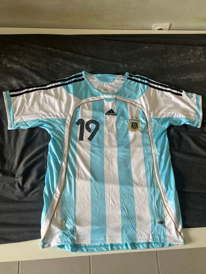 Maillot rétro Argentine domicile 2006 🇦🇷 Messi n°19 – Taille L - photo numéro 4