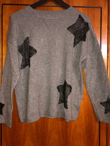 Pull gris neuf taille unique Peace n’ love