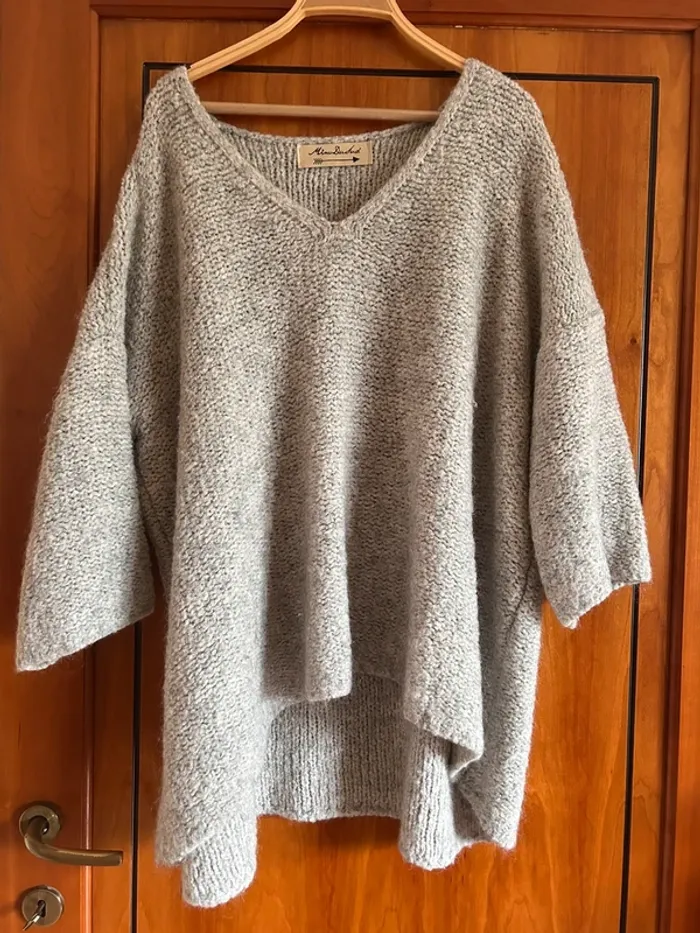 Pull gris oversize Mino du Sud