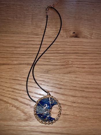 Pendentif en pierre naturelle lapis lazuli