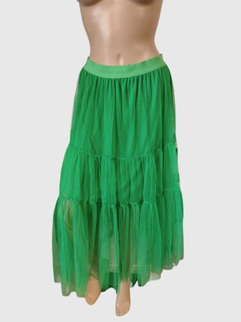 Jupe longue verte JS Millenium taille L : Élégance bohème assurée