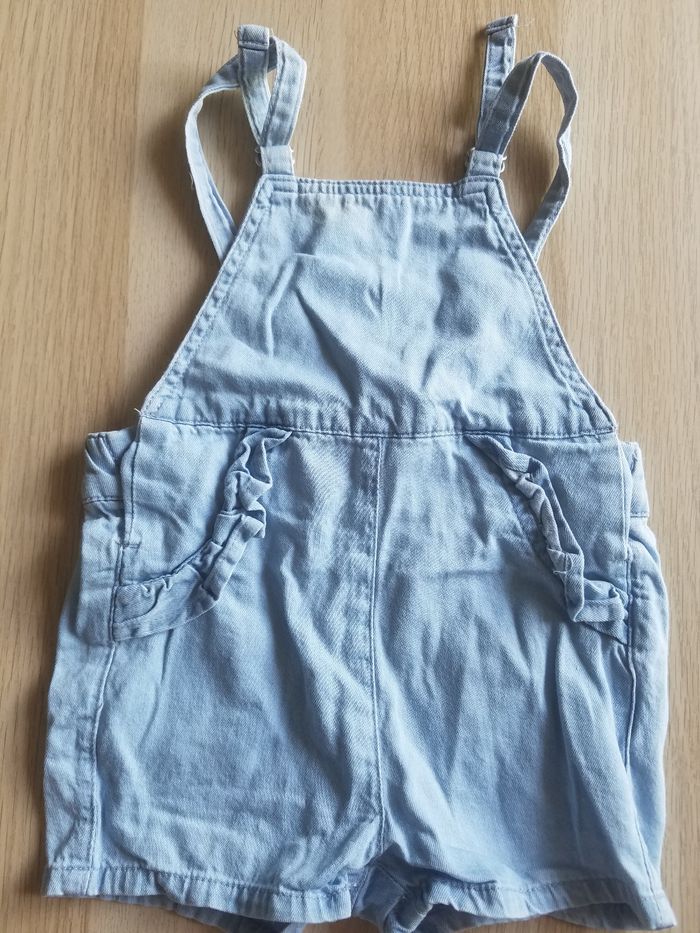 Salopette short fille 6 mois