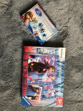 Puzzle et dominos Reine des neiges Disney