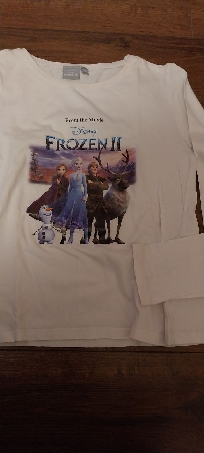 Tee-shirt reine des neiges 10 ans - photo numéro 2