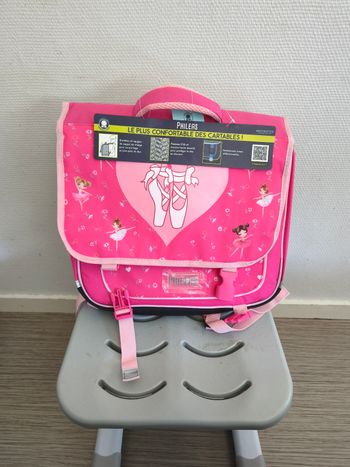 Cartable scolaire primaire phileas danseuse rose 