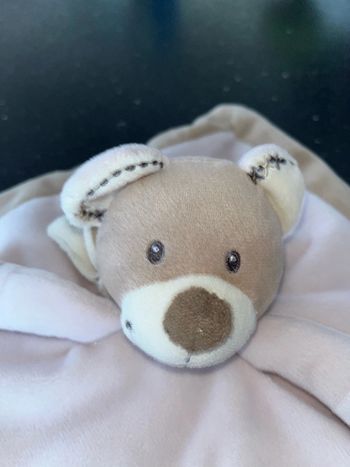 Doudou plat ours 🐻 carré