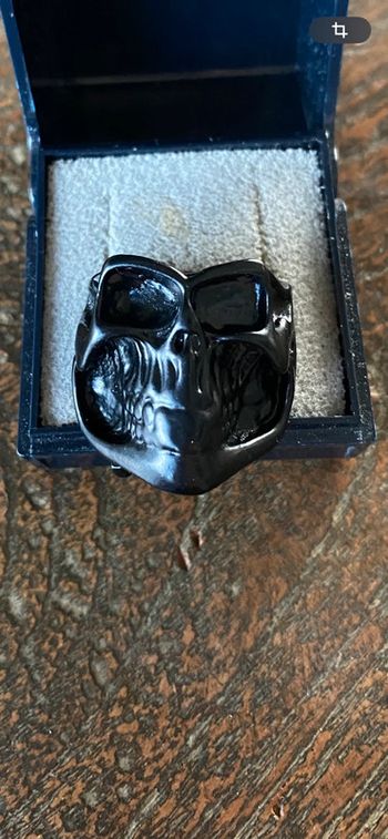 Magnifique bague noire pour homme  gothique, taille 60