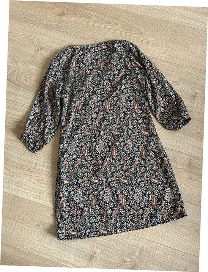 Robe imprimée avec manches 3/4 Cache Cache taille S TBE - photo numéro 12