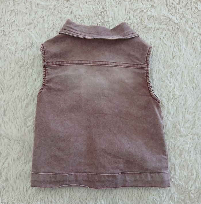 Veste sans manches en jean 3 ans - photo numéro 2