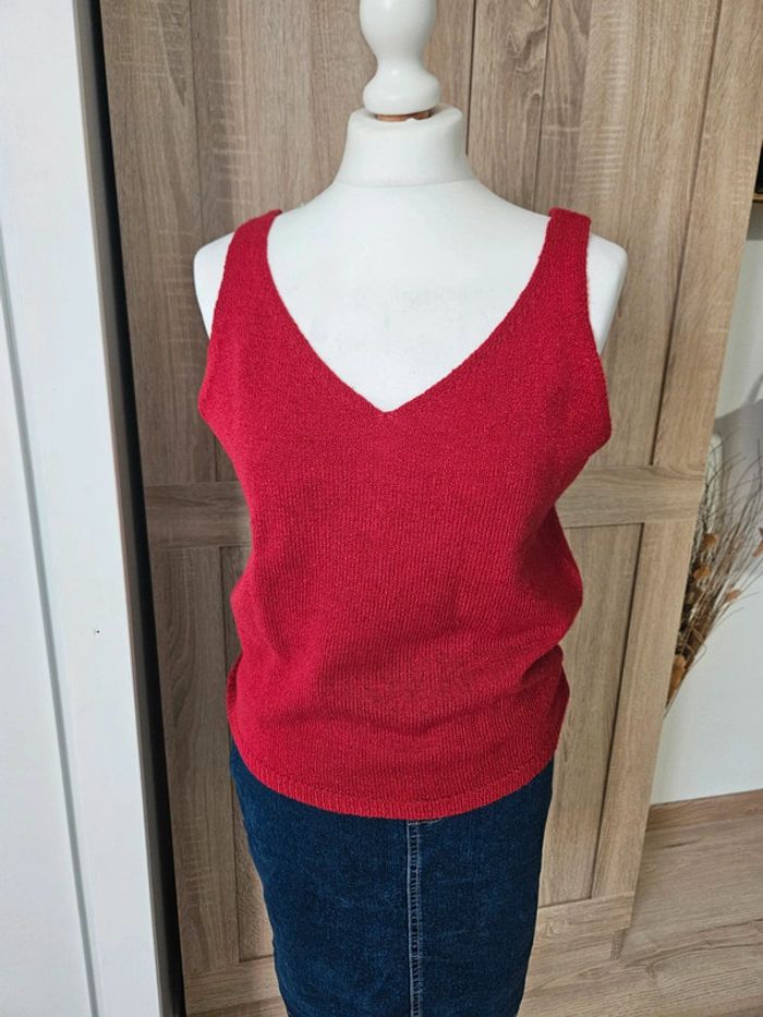 Jolie débardeur en 38 rouge - photo numéro 2