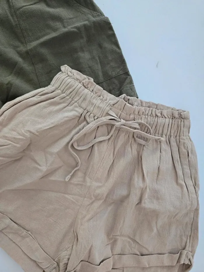 Lot de 2 shorts léger taille haute - photo numéro 4