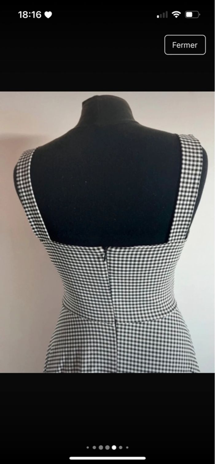 Robe à carreaux avec ceinture intégré taille M de chez Miss One neuve - photo numéro 6