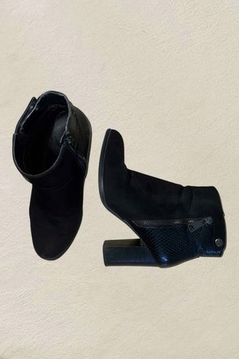 Bottines noires à talons – Pointure 39