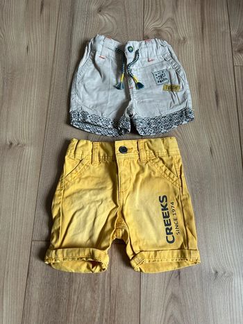Lot de 2 shorts 6 mois