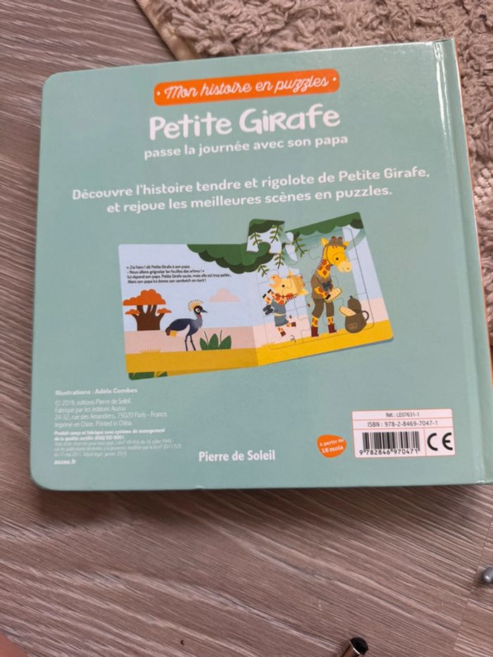 Mon histoire en puzzles petite girafe - photo numéro 3
