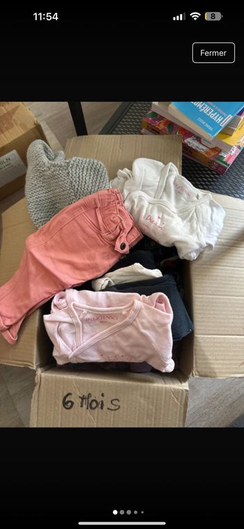 Lots de vêtements filles 6 mois