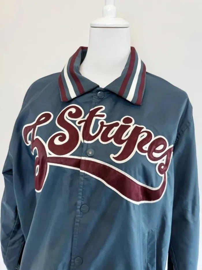 Très rare veste universaitaire type retro Adidas femme 3 stripes taille S très bon état - photo numéro 3