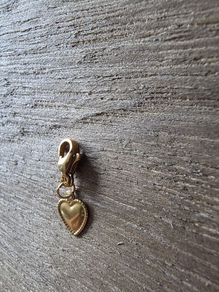 Charms coeur ' Doré - photo numéro 2