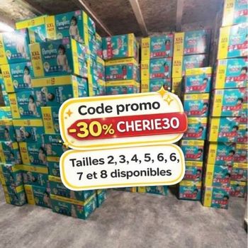 Couches Pampers - Tailles 2 à 8