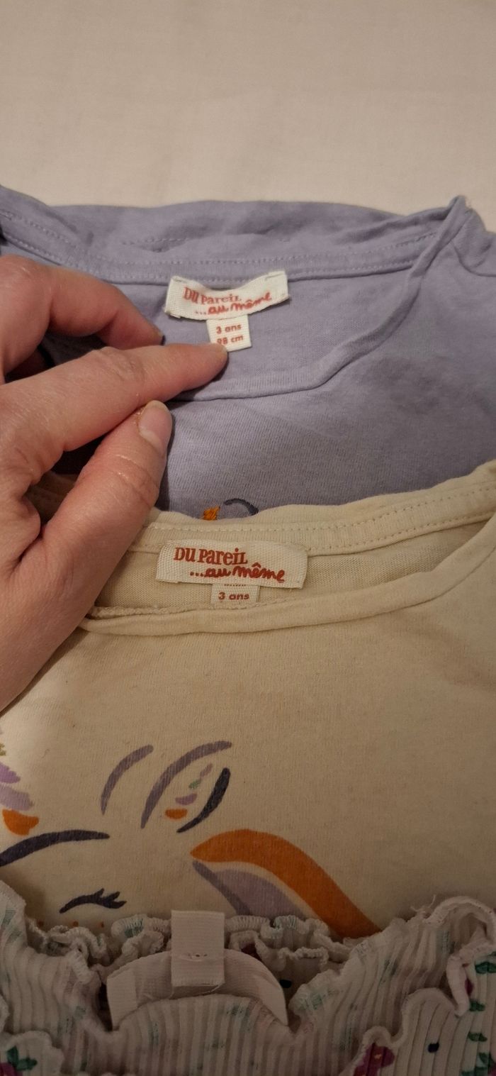 Lot 3 t-shirts manches longues 3 ans DPAM - photo numéro 7