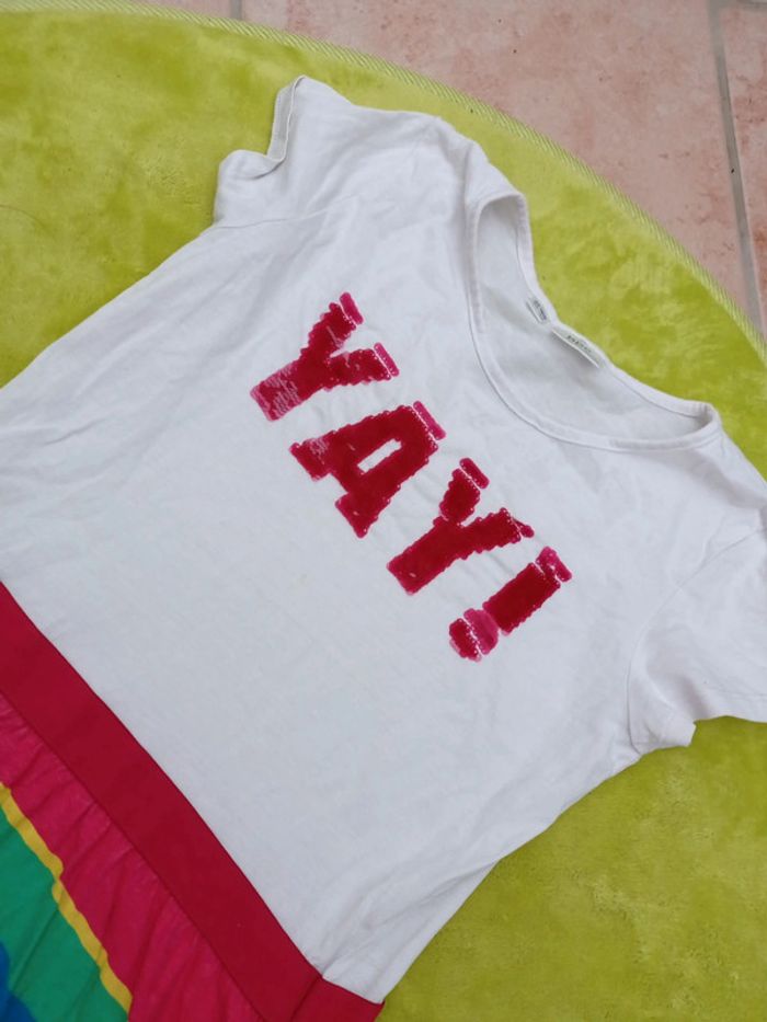 Robe blanche Bonprix taille 12/13 ans - photo numéro 2