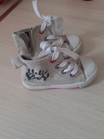 Basket toile gris 21