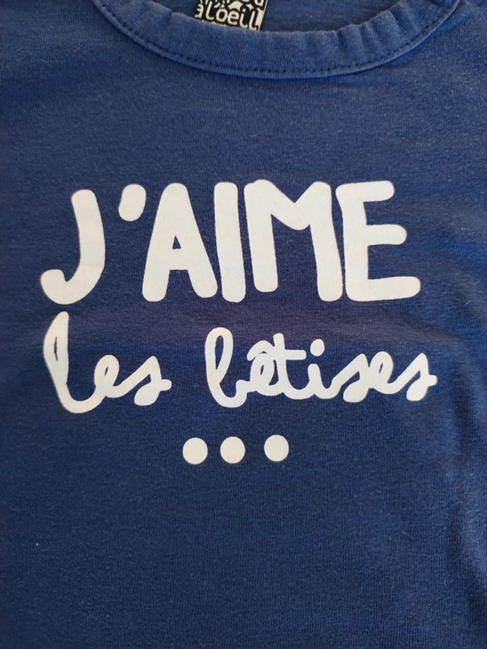 Tee-shirt manches longues 3 mois Tape à l'œil - photo numéro 2