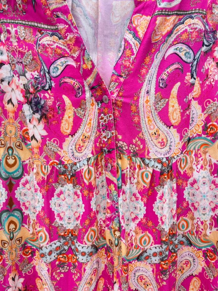 Robe longue rose - Taille L - photo numéro 8