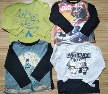 Lot 4 t shirt starwars Batman dark vador