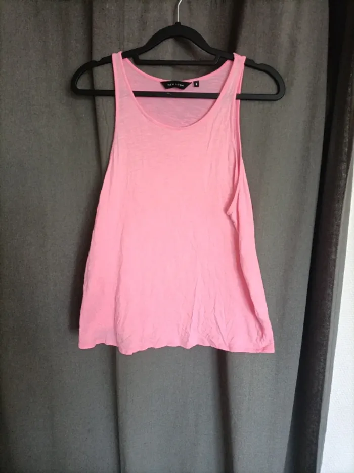 Débardeur loose rose fluo