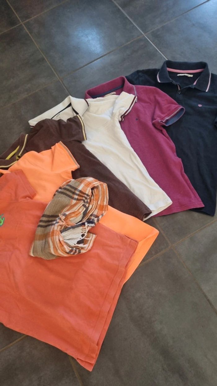 Lot 6 Polo homme taille S hollister - photo numéro 4