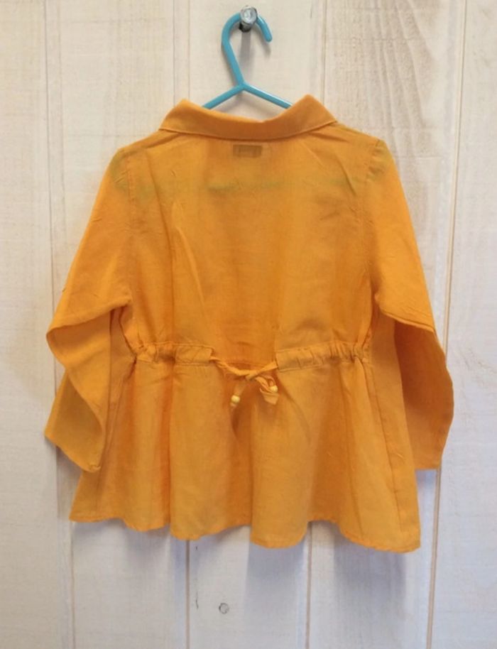 Chemise ML jaune orangé - Marèse - 3ans - photo numéro 2