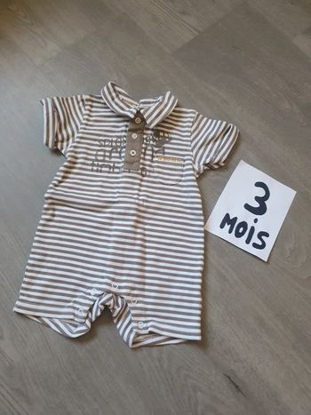Combinaison été barboteuse 3mois