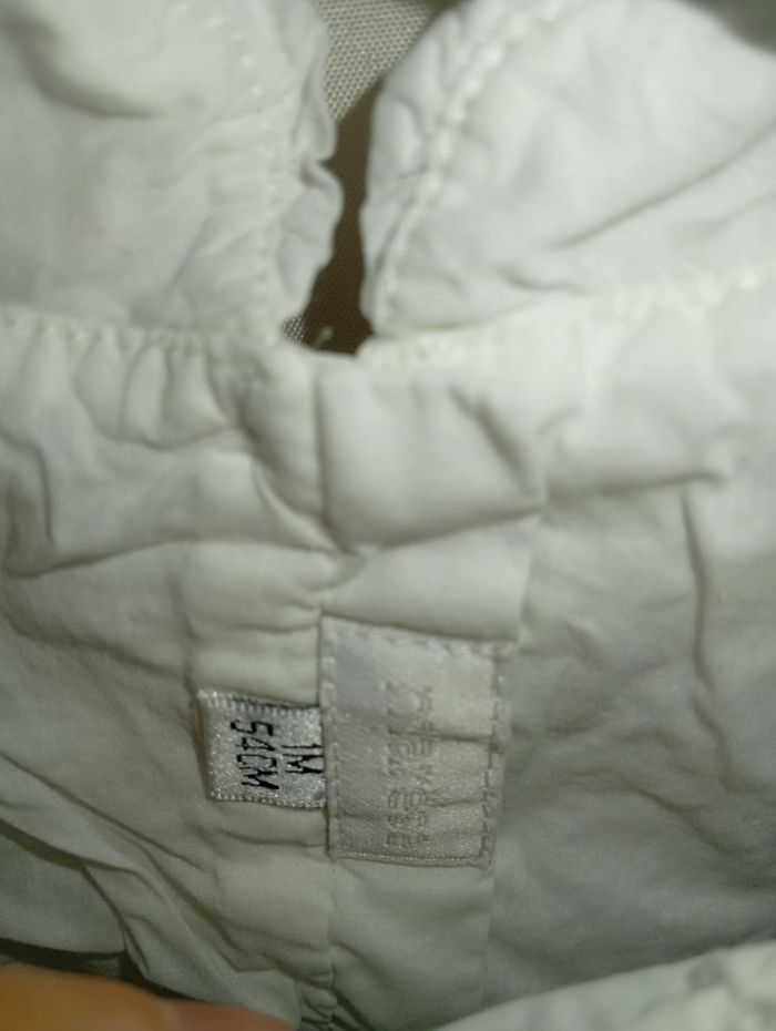 Chemise fille Marese blanc taille 1 mois / 56 cm - photo numéro 2