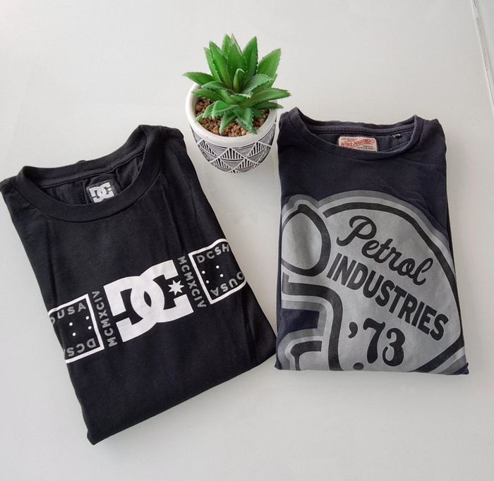 Lot de 2 t-shirts DC et Pétrol Industries - photo numéro 4