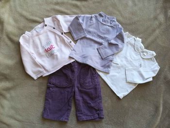 Ensemble 6 mois obaibi, pantalon, pull t shirt ml