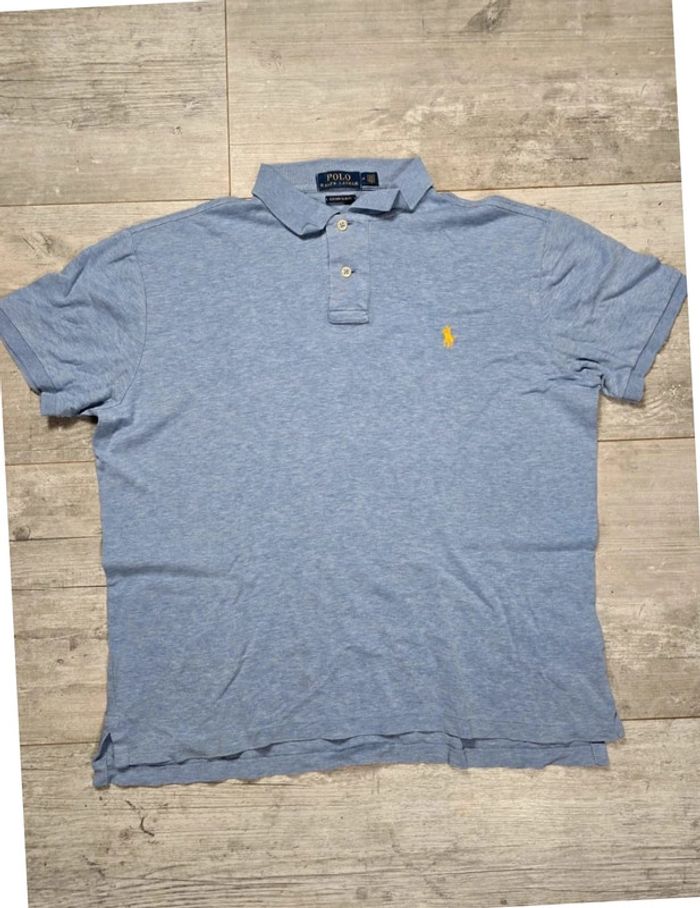 Polo bleu clair Ralph Lauren - Taille M - photo numéro 2