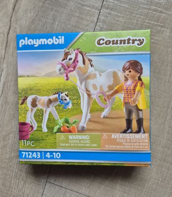 Playmobil 71243 Jument et Poulain - Country - Le Club d'équitation - Neuf Scellé