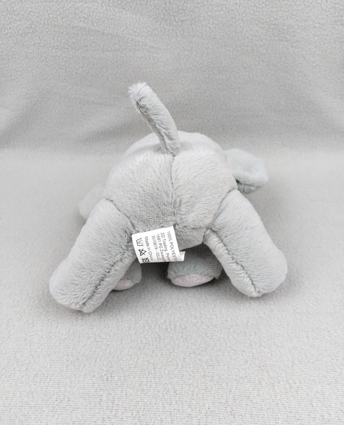 Peluche doudou éléphant gris ZD TRADING ACTION oreilles bruissantes 20 cm assis - photo numéro 3