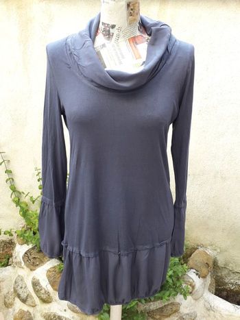 Robe tee-shirt bleue marine