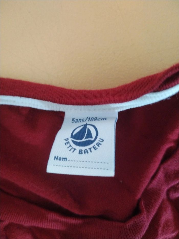 Tee shirt petit bateau 5 ans R - photo numéro 3