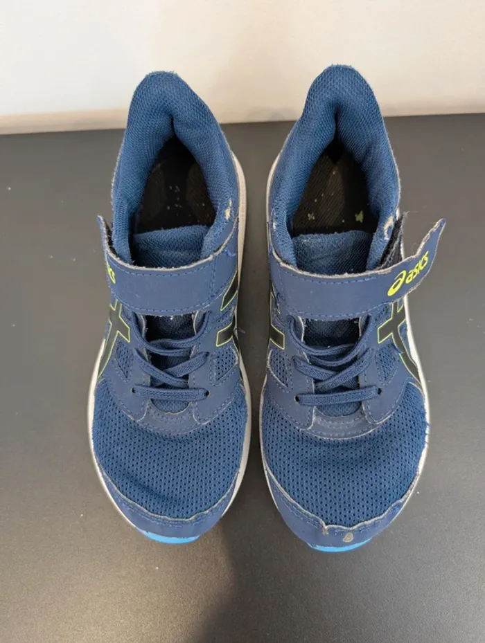Basket bleu Asics - Taille : 32,5 - photo numéro 2