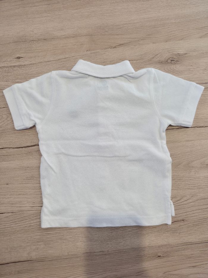 Polo blanc manches courtes, Timberland, 18 mois. - photo numéro 2